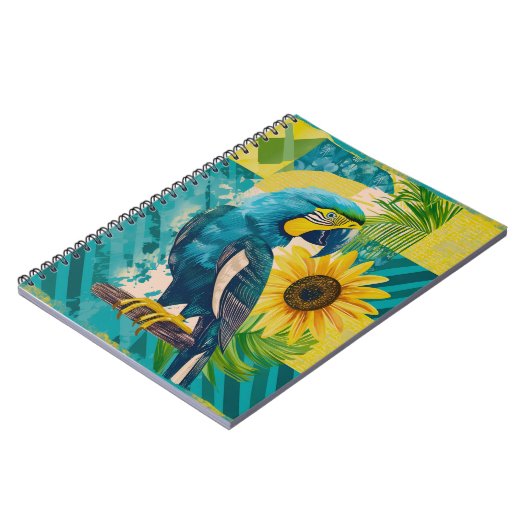 Strahlender Ara im Sonnenschein Notitieboek (Linkerzijde)