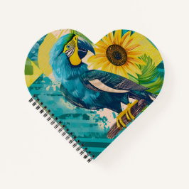 Strahlender Ara im Sonnenschein Notitieboek