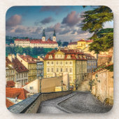Strahov Monastery Morning Hard Plastic Coaster Bier Onderzetter (Voorkant)