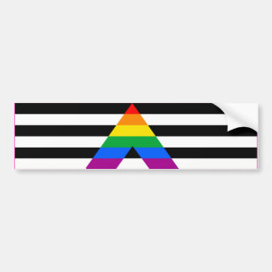 STRAIGHT ALLY FLAG BAR -.png Bumpersticker