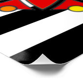 Straight Ally Flag Colors LGBT Support Mandala Poster (Hoek)