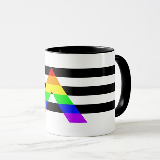 Straight Ally Flag Mok (Voorkant rechts)