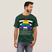Straight Ally Flag #t-shirt #LGBTQ+ T-shirt (Voorkant volledig)