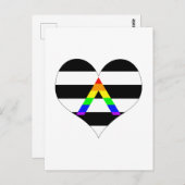 Straight Ally Heart Briefkaart (Voorkant / Achterkant)