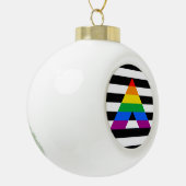 STRAIGHT ALLY PRIDE 2014 PRIDE.png Keramische Bal Ornament (Links)
