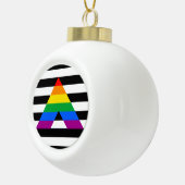 STRAIGHT ALLY PRIDE 2014 PRIDE.png Keramische Bal Ornament (Rechts)