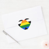Straight Ally Pride Hart Sticker (Envelop)