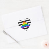 Straight Ally Pride Hart Sticker (Envelop)