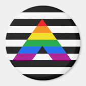 Straight Ally Pride Magneet (Voorkant)