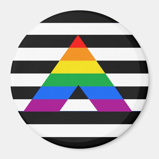 Straight Ally Pride Magneet (Voorkant)