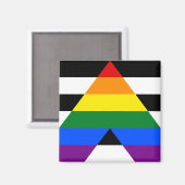 Straight Ally Pride Magneet (Voorkant / Achterkant)