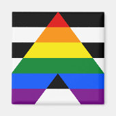 Straight Ally Pride Magneet (Voorkant)