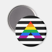 Straight Ally Pride Magneet (Voorkant / Achterkant)