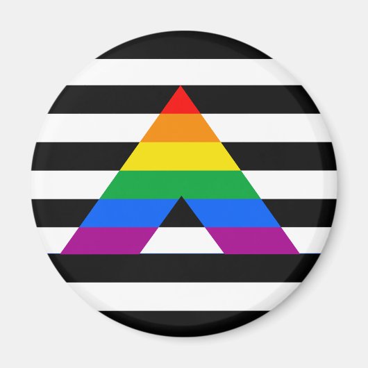 Straight Ally Pride Magneet (Voorkant)