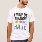 Straight Ally Pride Month Gifts Rainbow Trans Flag T-shirt (Voorkant)