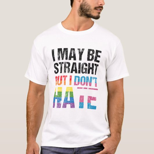 Straight Ally Pride Month Gifts Rainbow Trans Flag T-shirt (Voorkant)