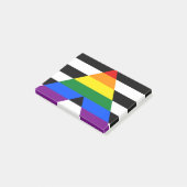 Straight Ally Pride Post-it® Notes (Schuin)