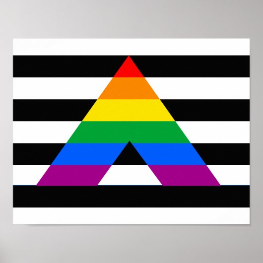 Straight Ally Pride Poster (Voorkant)