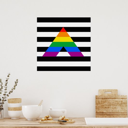 Straight Ally Pride Poster (Keuken)