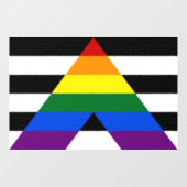 Straight Ally Pride Raamsticker (Vel)
