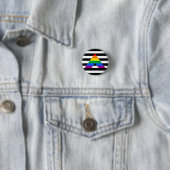 Straight Ally Pride Ronde Button 3,2 Cm (In situ)