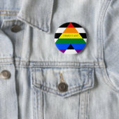 Straight Ally Pride Ronde Button 5,7 Cm (In situ)