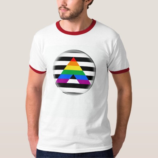 Straight Ally Pride T-shirt (Voorkant)