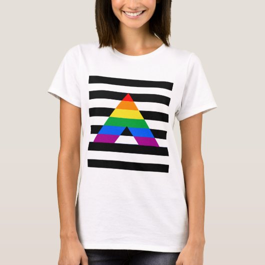 Straight Ally Pride T-shirt (Voorkant)
