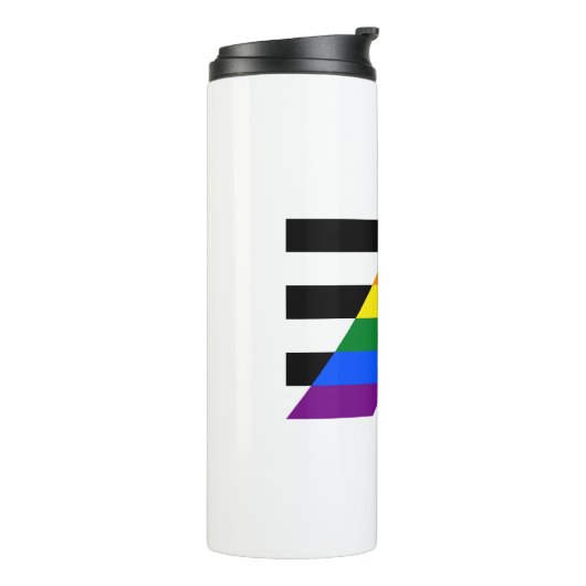 Straight Ally Pride Thermosbeker (Gedraaid links)
