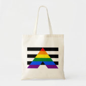 Straight Ally Pride Tote Bag (Voorkant)