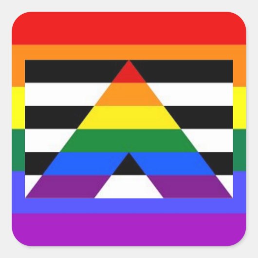 Straight Ally stickers (Voorkant)