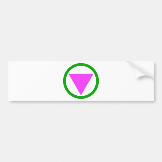 Straight Ally Symbol Bumpersticker (Voorkant)