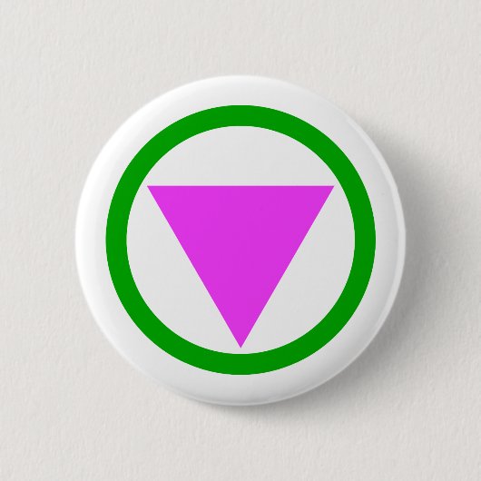 Straight Ally Symbol Ronde Button 5,7 Cm (Voorkant)