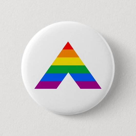 Straight Ally Symbol Ronde Button 5,7 Cm (Voorkant)