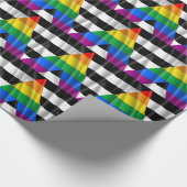 STRAIGHT ALLY VLAG GOLVEND ONTWERP - 2014 PRIDE.pn Cadeaupapier (Hoek)