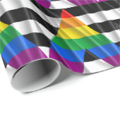 STRAIGHT ALLY VLAG GOLVEND ONTWERP - 2014 PRIDE.pn Cadeaupapier (Rol Hoek)