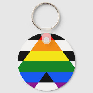 Straight Ally voor Lgbtq+ community Pride flag Sleutelhanger