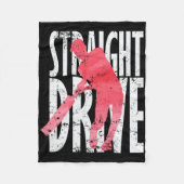 Straight Drive Cricket  Fleece Deken (Voorkant)