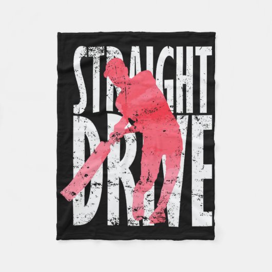 Straight Drive Cricket  Fleece Deken (Voorkant)