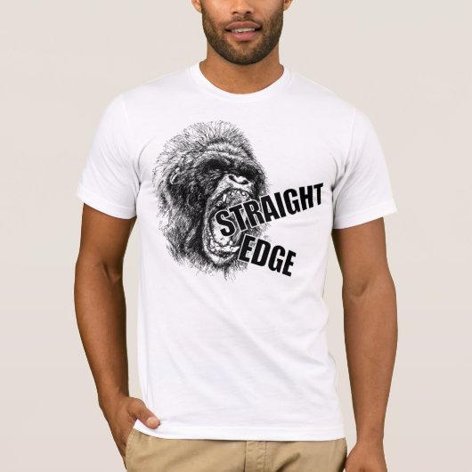 Straight Edge Ape T-shirt (Voorkant)