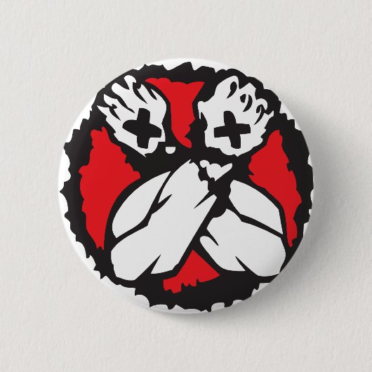 Straight Edge (D) Ronde Button 5,7 Cm (Voorkant)