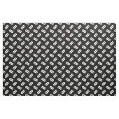 Straight Edge Razor Blade Pattered Black Stof (Yard (91,4 cm))