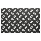 Straight Edge Razor Blade Pattered Black Stof (Fat Quarter)