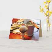 Straight Edge Razor Vaderdag Kaart (Gele Bloem)