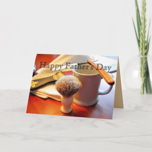 Straight Edge Razor Vaderdag Kaart (Voorkant)