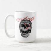Straight Edge Skull Koffiemok (Links)
