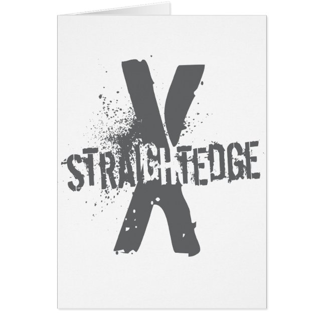 Straight Edge X donkergrijs (Voorkant)