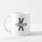 Straight Edge X donkergrijs Koffiemok (Links)