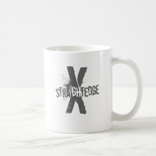Straight Edge X donkergrijs Koffiemok