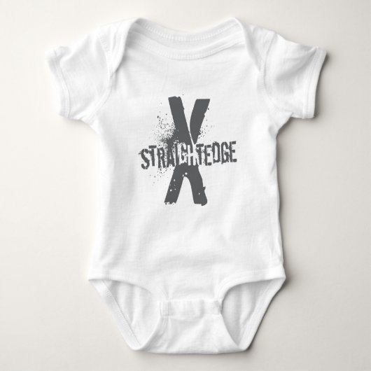 Straight Edge X donkergrijs Romper (Voorkant)